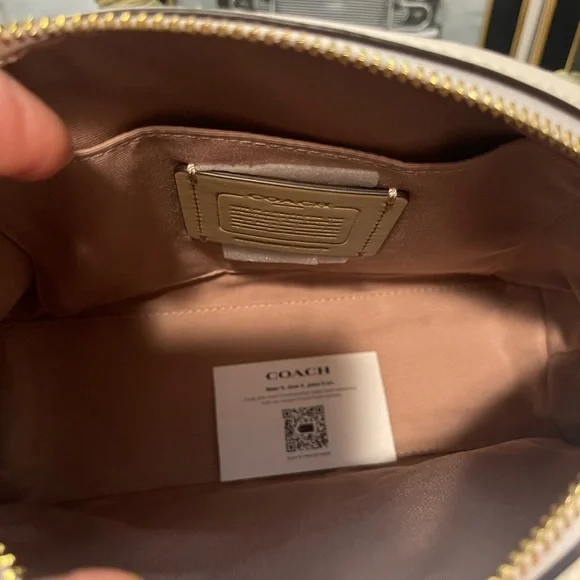 NWT Coach Handbag Madi Crossbody With Ladybug Floral Print Gold. Retail $400. - Picture 11 of 13